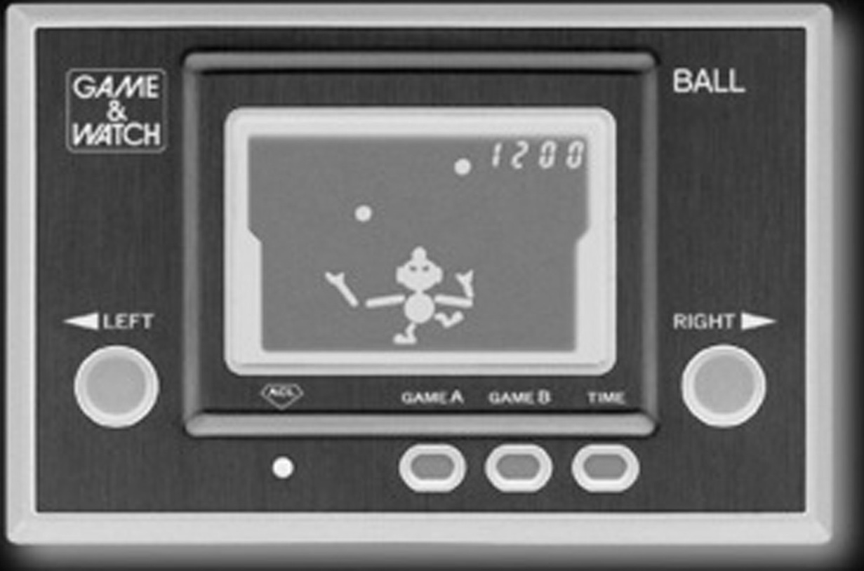 圖 1.2 Game & Watch《Ball》(Nintendo 1980)。